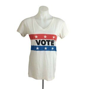 WildFox Retro Vote Short Sleeve Single Stitch Muted T-Shirt Womens Size XS NWT